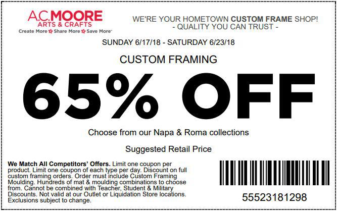 coupon for ac moore