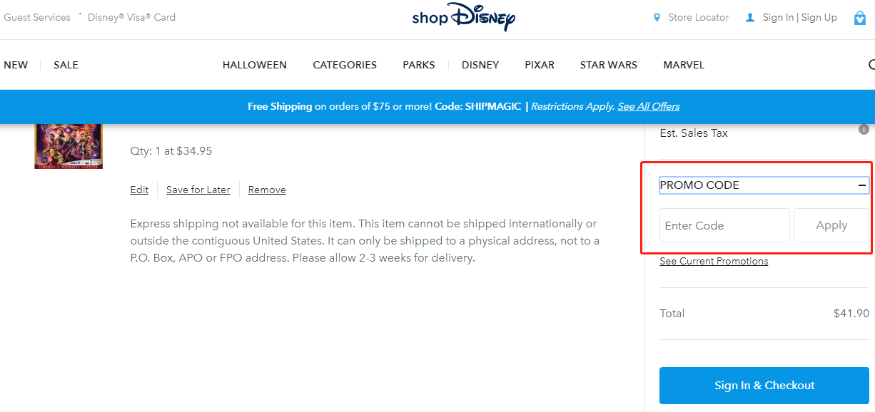 shopDisney Coupons