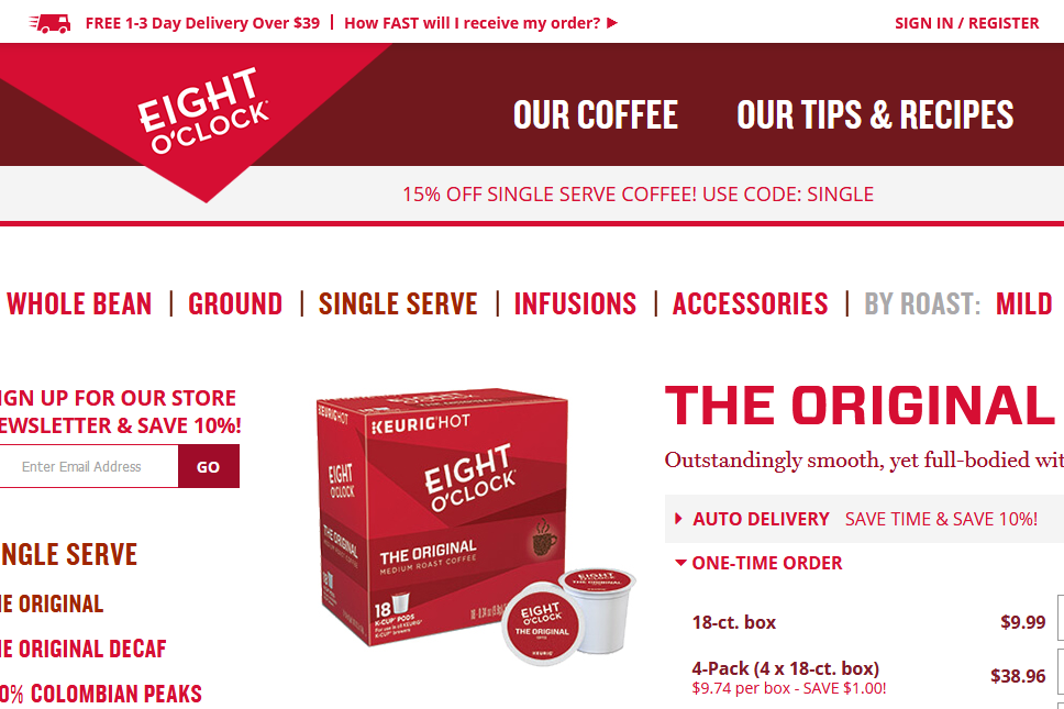 Eight O'Clock Coffee Coupons, Promo Codes & Deals Jun2020
