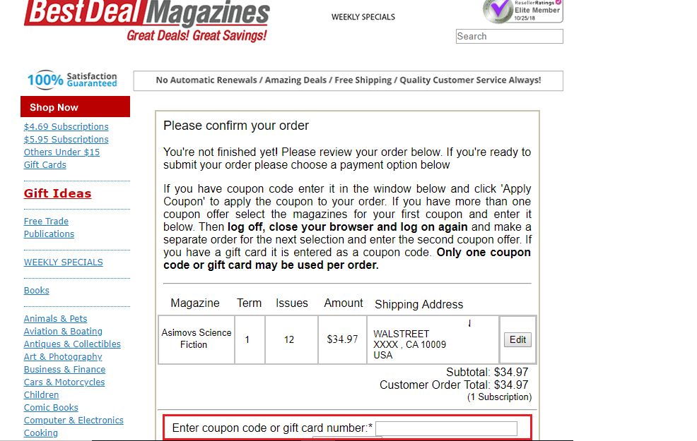 Best Deal Magazines Coupons